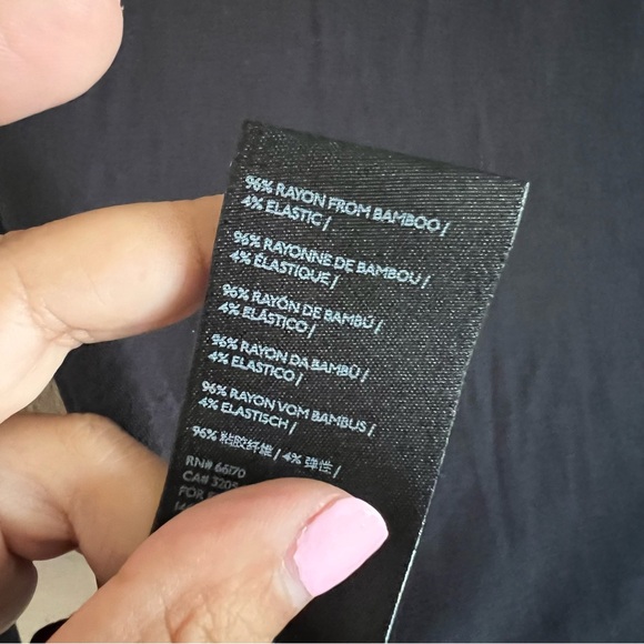 Anthropologie Black Cowl Neck Stretch Knit Top Size Small - Picture 6 of 6